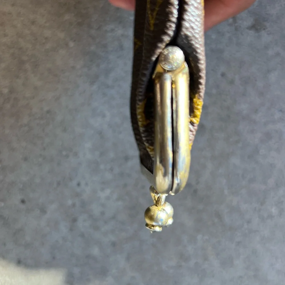 Vintage Louis Vuitton Brown Multi Leather Coin Purse 1960's RARE - Picture 11 of 12